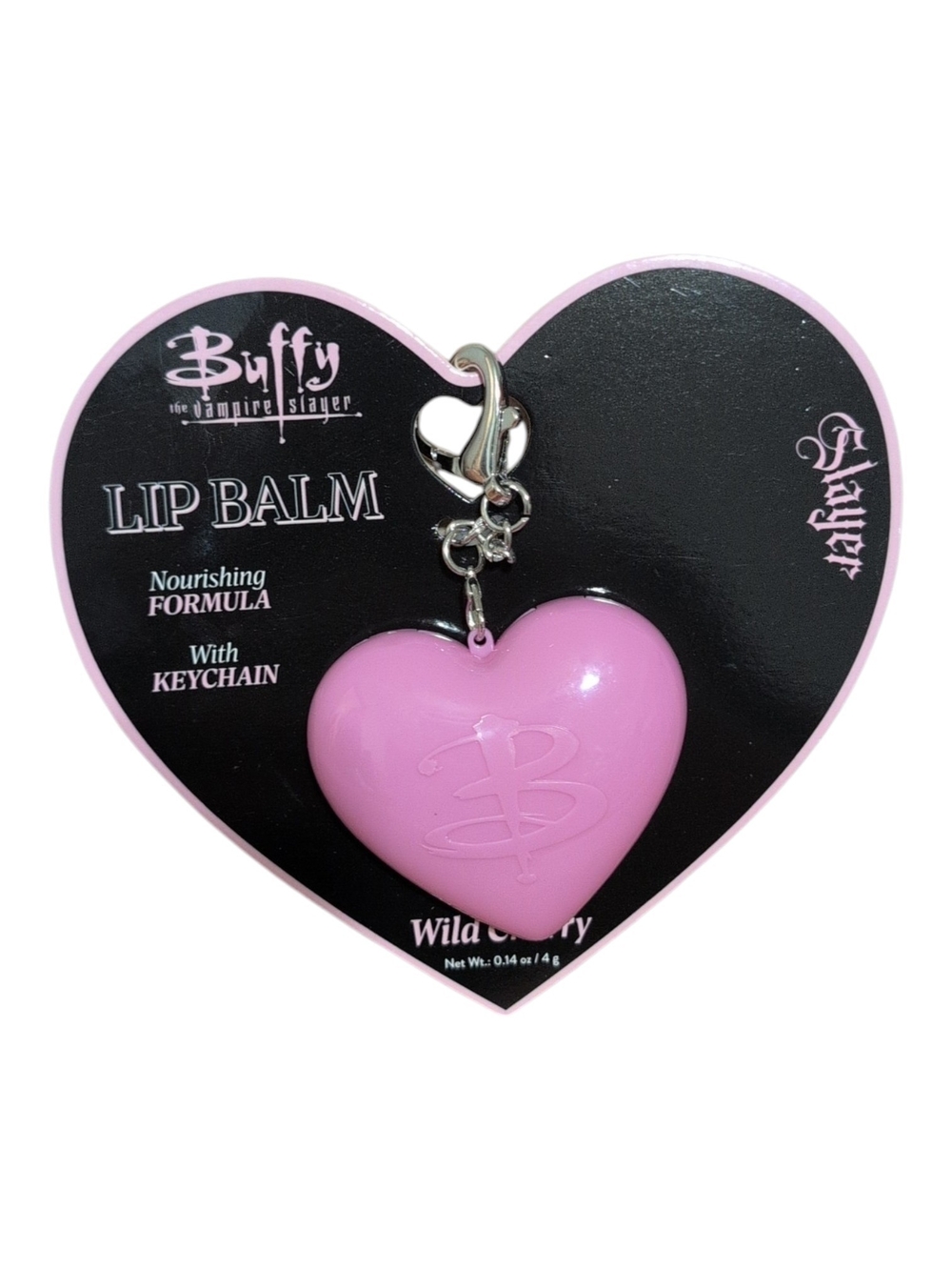 Buffy The Vampire Slayer Heart Keychain Lip Balm